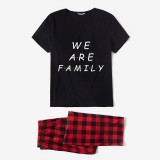 Christmas Matching Family Pajamas Exclusive We Are Family Black Pajamas Set