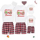Christmas Matching Family Pajamas Exclusive Design Christmas In Summer Short Pajamas Set