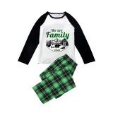 2023 Christmas Matching Family Pajamas Christmas Exclusive Design We are Family Polar Bear Green Plaids Pajamas Set