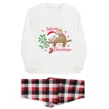 Christmas Matching Family Pajamas Exclusive Design Merry Christmas Cute Sloths Pajamas Set