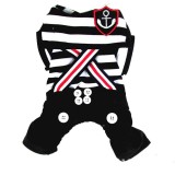 Pet Small Dog Striped Sailor Suit Halloween Costume Puppy Cloth