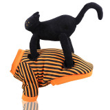 Halloween 3D Standing Cat Striped Dog Clothes Pet Clothes