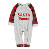 Christmas Matching Family Pajamas Exclusive Design Christmas Santa Squad Gray Pajamas Set
