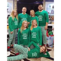 Christmas Family Pajamas Antler Merry Christmas Ya Filthy Animal Matching Pajamas Set