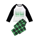 Christmas Matching Family Pajamas Exclusive Design Santa Squad Green Plaids Pajamas Set
