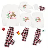 Christmas Matching Family Pajamas Exclusive Design Merry Christmas Cute Sloths Pajamas Set