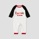 Christmas Matching Family Pajamas Exclusive Design Printed Christmas Tree Crew White Pajamas Set