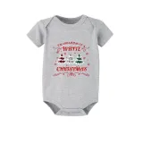 Christmas Matching Family Pajamas Exclusive Design Dreaming White Christmas Short Pajamas Set