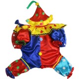 Pet Small Dog Halloween Cosplay Costume Clown Puppy Cloth