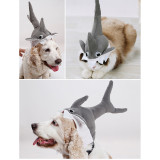 Shark Headgear Funny Dog Pet Clothes for Halloween