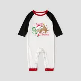Christmas Matching Family Pajamas Exclusive Design Merry Christmas Cute Sloths Pajamas Set
