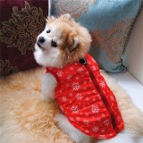 Pet Dog Merry Christmas Santa Claus Winter Cotton Vest
