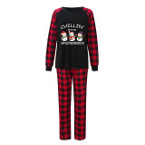 Christmas Matching Family Pajamas Exclusive Design Chillin With My 3 Snowmies Black Pajamas Set