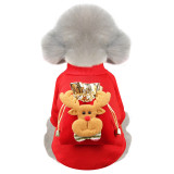 Christmas 3D Blessing Bag Deer Dress Up Dog Clothes Pet Clothes for Xmas