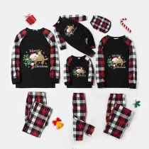 Christmas Matching Family Pajamas Merry Christmas Cute Sloths Plaids Pajamas Set