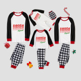 Christmas Matching Family Pajamas Exclusive Design Santa Squad Merry Christmas White Pajamas Set