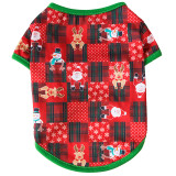 Christmas Santa Claus Elk Snowman Christmas Tree Dog Clothes Pet Clothes for Xmas