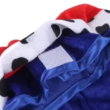 King Cloak Crown Hat Two-piece Dog Clothes Pet Clothes for Halloween