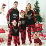 Christmas Matching Family Pajamas Exclusive Design Couple Reindeer Pattern Black Pajamas Set
