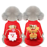 Christmas 3D Blessing Bag Deer Dress Up Dog Clothes Pet Clothes for Xmas