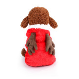 Pet Dog Clothes Christmas Costume Cute Elk Deer Hoodie Flannel Sleepwear