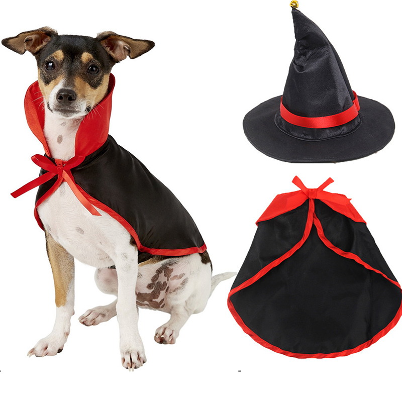 Halloween Cloak Hat Dog Cat Pet Clothes