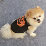 Halloween Pumpkin Spider T-shirt Vest Dog Pet Clothes