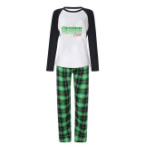 Christmas Matching Family Pajamas Exclusive Design Christmas Cerw Green Plaids Pajamas Set