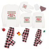 Christmas Family Pajamas Best Family Best Dad Mom Baby Couple Reindeer White Matching Pajamas Set