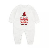 Christmas Matching Family Pajamas Exclusive Design Hanging with Gnomies White Pajamas Set