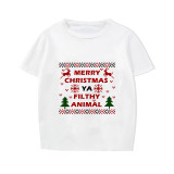 Christmas Family Pajamas Merry Christmas Ya Filthy Animal Couple Reindeer Short Matching Pajamas Set