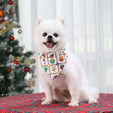 Christmas Deer Snowflake Triangular Dog Towel Pet Clothes