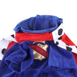 King Cloak Crown Hat Two-piece Dog Clothes Pet Clothes for Halloween