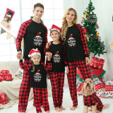 Christmas Matching Family Pajamas Exclusive Design Hanging with Gnomies Black Pajamas Set