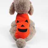 Christmas Pure Color Smiling Face Dog Clothes Pet Clothes for Xmas
