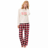 Christmas Matching Family Pajamas Exclusive Design You Are All Merry Christmas WhitePajamas Set