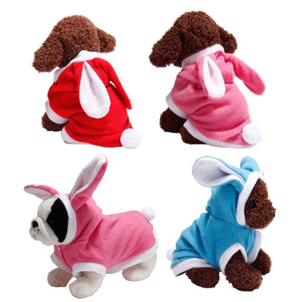 Pet Small Dog Cute Hooded Rabbit Ear Sweatshirt Puppy Cloth