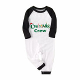 Christmas Matching Family Pajamas Exclusive Design Printed Christmas Tree Crew Green Plaids Pajamas Set