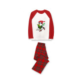 Christmas Matching Family Pajamas Exclusive Design Skating Penguin with Tree Gray Pajamas Set