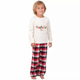 2022 Christmas Matching Family Pajamas Exclusive Design Snowman Believe Christmas White Pajamas Set