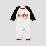 Christmas Matching Family Pajamas Exclusive Design Merry Christmas You Are All White Pajamas Set