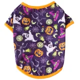 Halloween Bat Magic Hat Pumpkin T-shirt Dog Pet Clothes