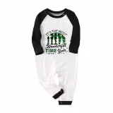 Christmas Matching Family Pajamas Exclusive Design Wonderful Time Green Plaids Pajamas Set