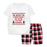 Christmas Family Pajamas Merry Christmas Ya Filthy Animal Couple Reindeer Short Matching Pajamas Set