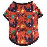 Halloween Bat Magic Hat Pumpkin T-shirt Dog Pet Clothes