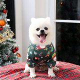 Christmas Santa Claus Teddy Bichon Velvet Dog Pet Clothes
