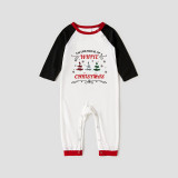 Christmas Matching Family Pajamas Exclusive Design Dreaming White Christmas Black White Plaids Pajamas Set