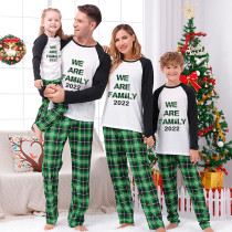2022 We Are Family Christmas Matching Family Pajamas Green Pajamas Set With Dog Pajamas