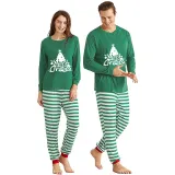 Christmas Matching Family Pajamas Merry Christmas Tree Green Red Pajamas Set