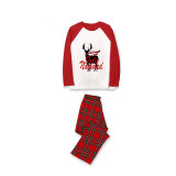 Christmas Matching Family Pajamas Exclusive Design Scarf Deer Feliz Navidad Gray Pajamas Set
